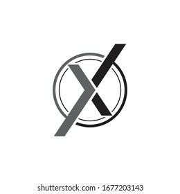 X Letter Logo Template vector icon illustration design