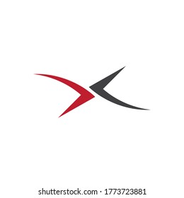 X Letter Logo Template vector design