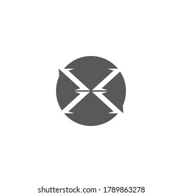 X Letter Logo Template vector icon illustration design