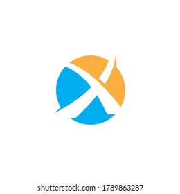 Vorlage für X-Buchstaben-Logo, Vektorsymbol-Design