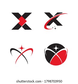 X Letter Logo Template vector icon design
