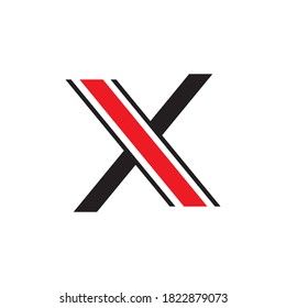 X Letter Logo Template vector icon illustration design