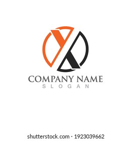 X Letter Logo Template vector icon illustration design