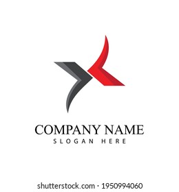 Vorlage für X-Buchstaben-Logo, Vektorsymbol-Design