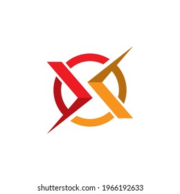 Vorlage für X-Buchstaben-Logo, Vektorsymbol-Design