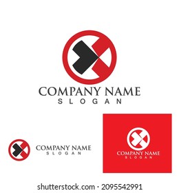 Vorlage für X-Buchstaben-Logo, Vektorsymbol-Design