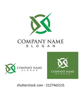 X Letter Logo Template vector icon design
