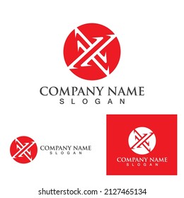 X Letter Logo Template vector icon design
