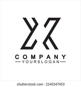 X Letter Logo Template vector icon illustration design