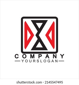 X Letter Logo Template vector icon illustration design