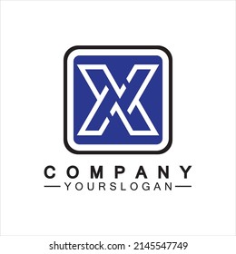 Vorlage für X-Buchstaben-Logo, Vektorsymbol-Design