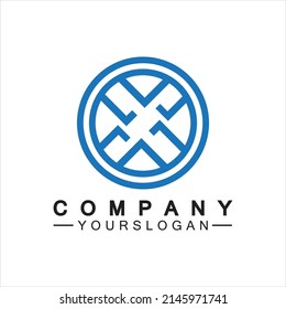 X Letter Logo Template vector icon illustration design