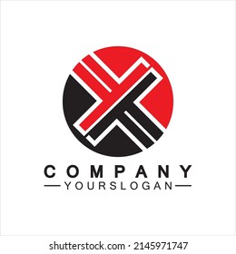 X Letter Logo Template vector icon illustration design