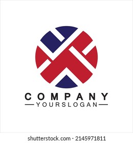 Diseño de icono de la plantilla de logotipo de carta X