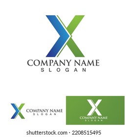 Vorlage für X-Buchstaben-Logo, Vektorsymbol-Design