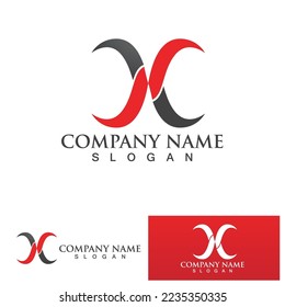 Vorlage für X-Buchstaben-Logo, Vektorsymbol-Design