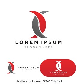 X Letter Logo Template vector icon illustration design