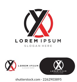 Vorlage für X-Buchstaben-Logo, Vektorsymbol-Design
