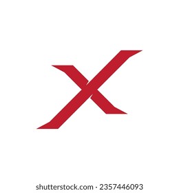 X letter logo template vector design