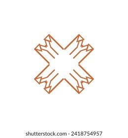 X Letter Logo Template vector