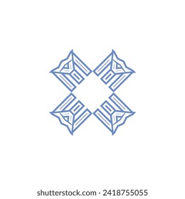 X Letter Logo Template vector icon design