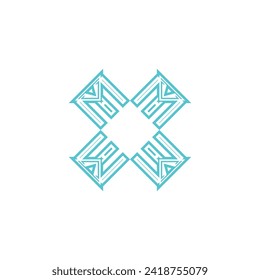 X Letter Logo Template vector icon design