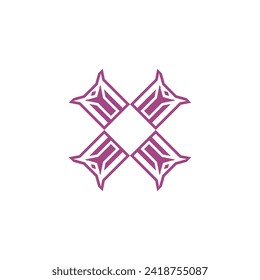 X Letter Logo Template vector icon design