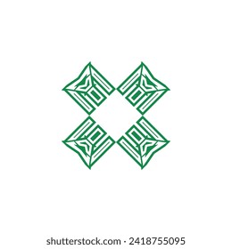 X Letter Logo Template vector icon design