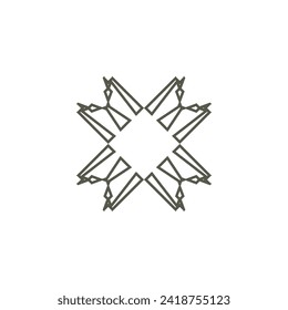 Diseño de icono vectorial de plantilla de logotipo de carta X