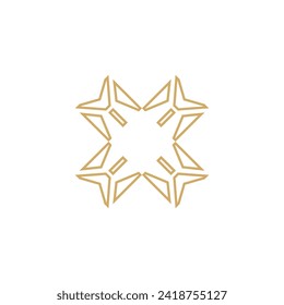 Vorlage für X-Buchstaben-Logo, Vektorsymbol