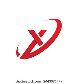 X Letter Logo Template vector icon illustration design