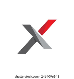 X Letter Logo Template vector icon illustration design