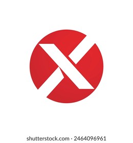 X Letter Logo Template vector icon illustration design