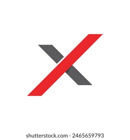 X Letter Logo Template vector icon illustration design