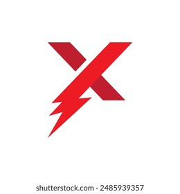 X Letter Logo Template vector icon illustration design