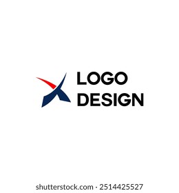 Ilustración de icono de Vector de Plantilla de logotipo de letra X