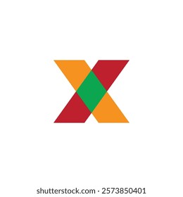 X Letter Logo Template vector icon illustration design