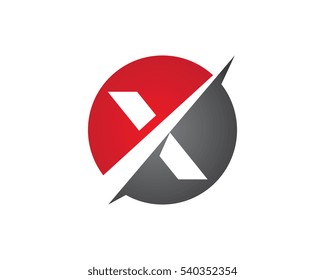 X Letter Logo Template vector icon design