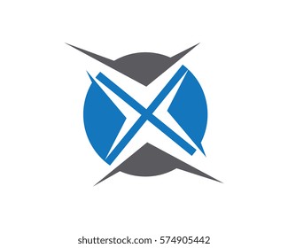 X Letter Logo Template vector icon design