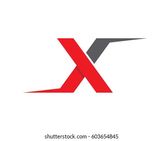 X Letter Logo Template vector icon design