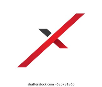 X Letter Logo Template vector icon design