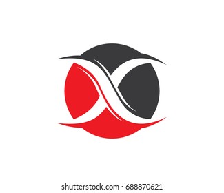 X Letter Logo Template vector icon design
