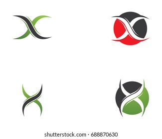 X Letter Logo Template vector icon design
