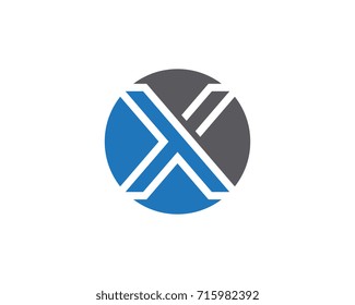 X Letter Logo Template vector icon design