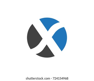 X Letter Logo Template vector icon design