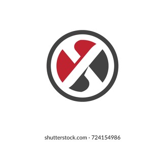 X Letter Logo Template vector icon design