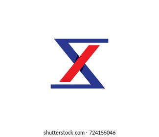 X Letter Logo Template vector icon design