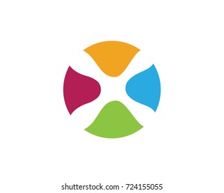 X Letter Logo Template vector icon design