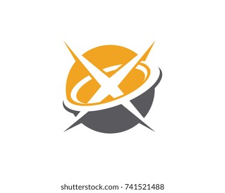 X Letter Logo Template vector icon design