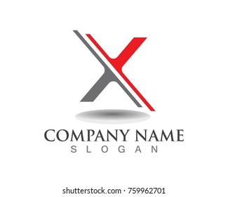 X Letter Logo Template vector icon design